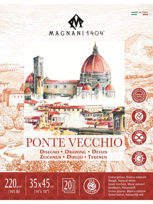 Pad for Magnani drawing Ponte Vecchio 35x45cm 220g