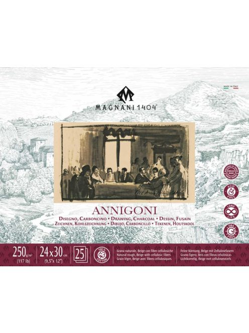 Pad for Magnani Annigoni drawing 24x30cm 250g 100% cotton