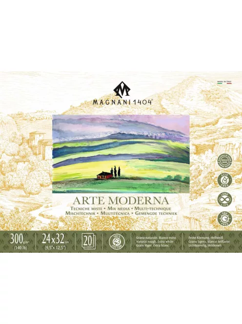 Mixed media Magnani Arte Moderna 24x32cm 100% cotton