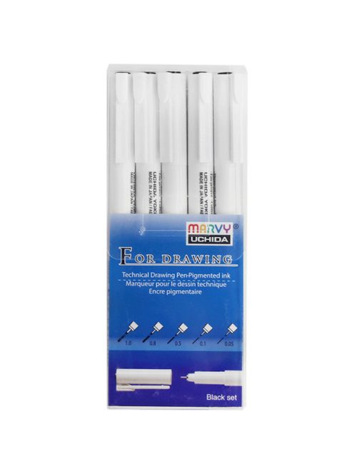 Marker készlet Marvy – szürke árnyalatok 6 db