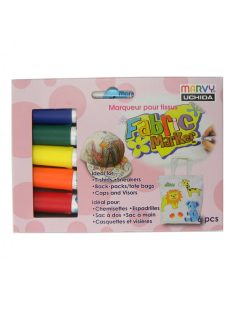 Textiljelölő, 6 db-os textiljelölő készlet