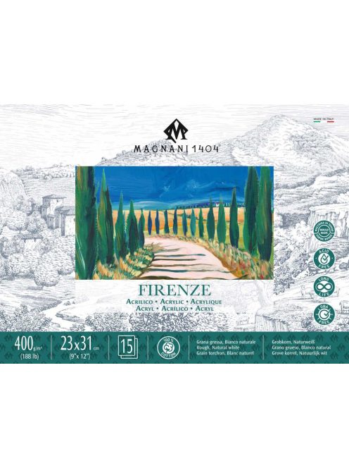 Pad for acrylic Magnani Firenze 23x31cm 100% cotton