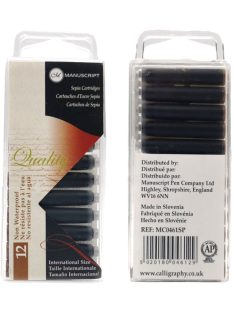 Manuscript tintapatronok 12 db szépia