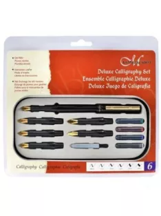 Calligraphy set Manuscript Deluxe in metal case