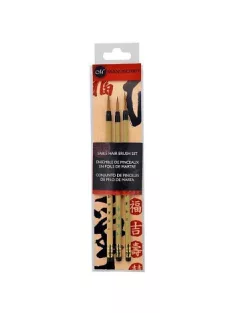 Set of calligraphic sable brushes Manuscript 3 pcs
