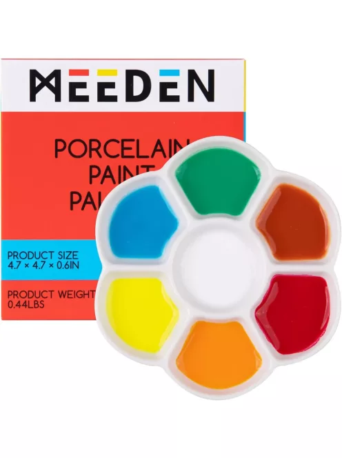 Porcelain palette for watercolor - flower