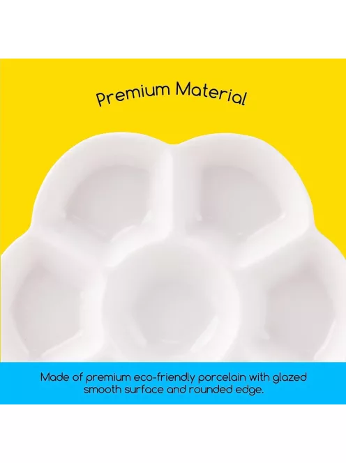 Porcelain palette for watercolor - flower