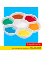 Porcelain palette for watercolor - flower