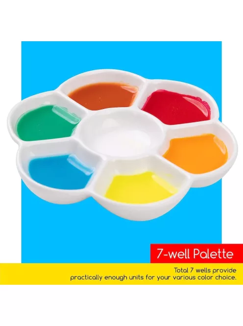 Porcelain palette for watercolor - flower