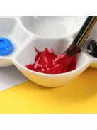 Porcelain palette for watercolor - flower