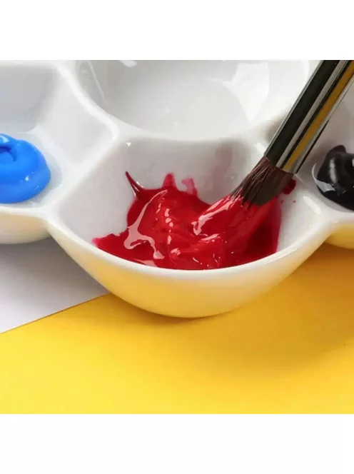 Porcelain palette for watercolor - flower