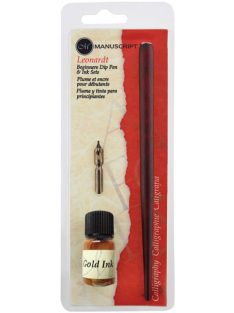 Kalligráfiakészlet Kézirat Kerek Kéz arany tintával