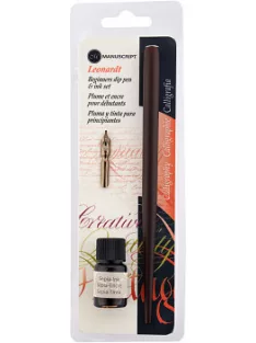 Calligraphy set Manuscript Round Hand with sepia ink