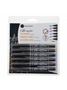 Kalligráfiai markerek Manuscript Callicreative 6 db metál