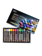 Set of Mungyo oil pastels 12 pcs - Metallic shades