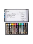 Set of Mungyo oil pastels 12 pcs - Metallic shades