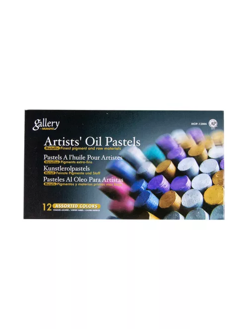 Set of Mungyo oil pastels 12 pcs - Metallic shades
