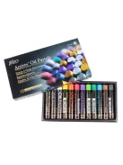 Set of Mungyo oil pastels 12 pcs - Metallic shades