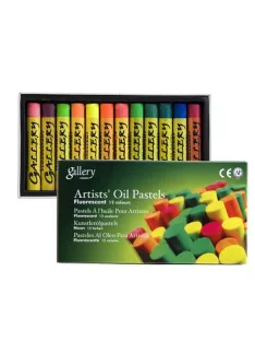 Gallery Fluorescent Oil Pastel Set 12pcs