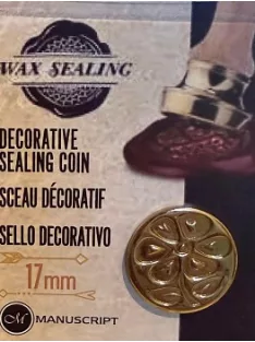 Manuscript Sealing Head 17mm – Flower 1