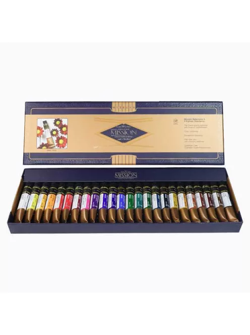 Akvarell festékkészlet Mijello 24x7ml Mission Gold