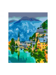 Számokkal festés Rosa – 477 osztrák Alpok