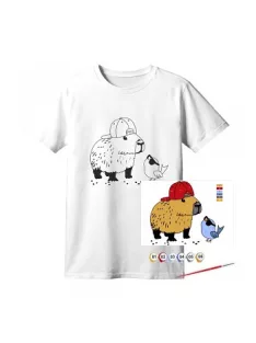 Pamut póló festő motívummal – Kapibara