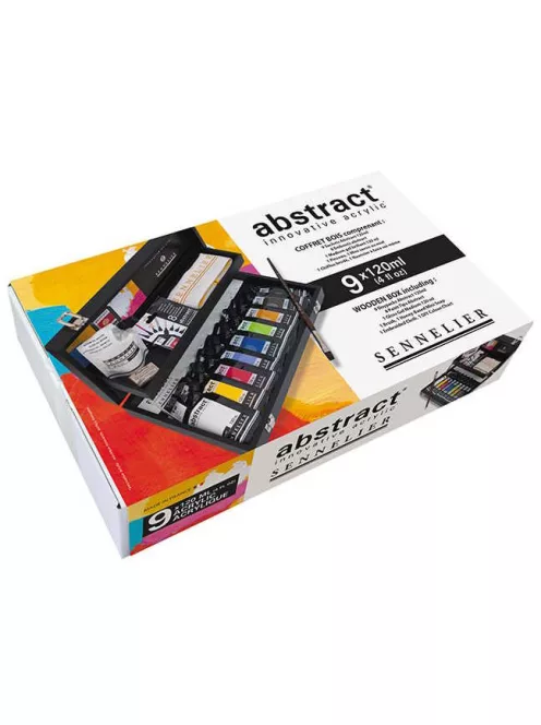 Sennelier Abstract akrilfesték készlet 9x120ml tartozékokkal