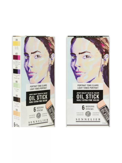 Sennelier oil stick set of 6 pcs – Világos tones portrait