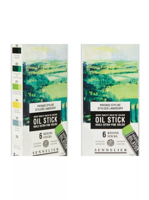 Sennelier oil stick set of 6 pcs – Stylized landscape