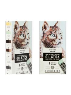 Sennelier olajstift készlet 6 db – Cirmos macska