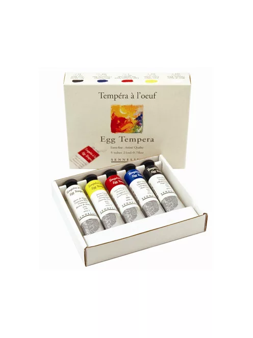 Sennelier egg tempera set 5x21ml