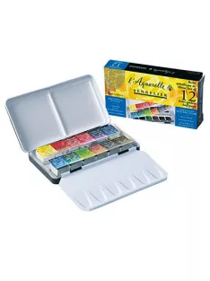 Akvarellfesték készlet Sennelier 12 db szilke