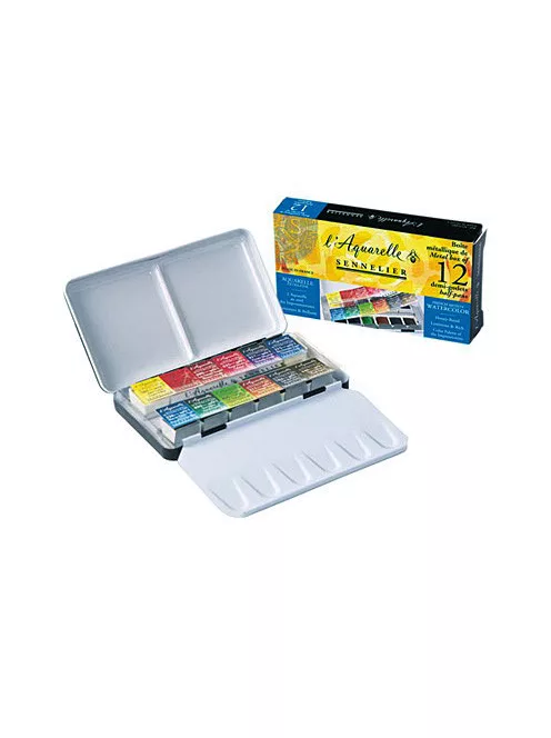 Akvarellfesték készlet Sennelier 12 db szilke