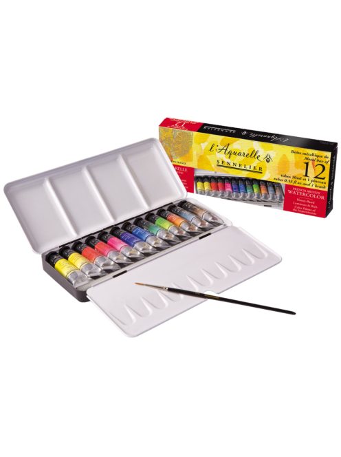 Akvarellfesték készlet Sennelier 12x10ml alapszínek