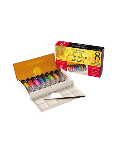 Akvarellfesték készlet Sennelier 8x10ml alapszínek