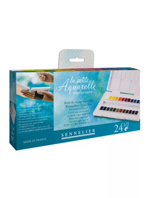 Utazó akvarellfesték készlet Sennelier 24 db Travel box