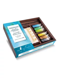 Vízfesték készlet Sennelier 12x10ml fa dobozban