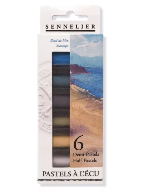 Száraz pasztell készlet Sennelier 6 db fél, Seascape