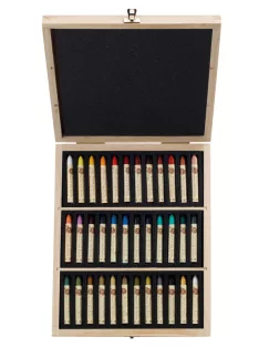 Set of oil pastels Sennelier 36 pcs in a wooden box