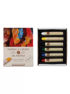 Set of oil pastels Sennelier 6 pcs basic shades