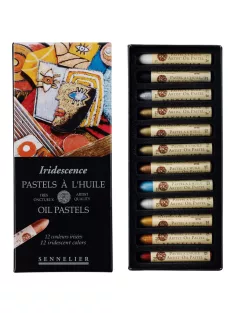 Set of oil pastels Sennelier 12 pcs metallic shades