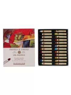 Set of oil pastels Sennelier 24 pcs for still life