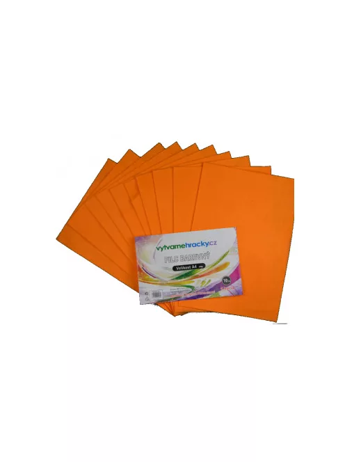 Felt A4 10 pcs - light orange