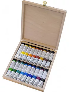 Olajfesték készlet Umton 18x20ml fa dobozban