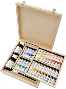 Olajfesték készlet Umton 36x20ml fa dobozban