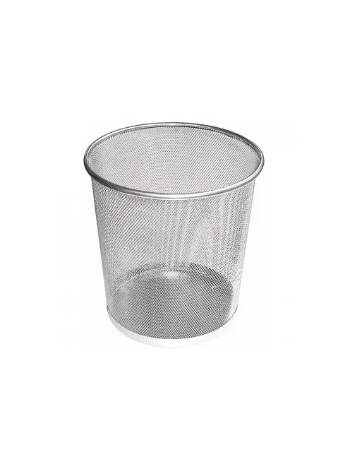 Metal szemétkosár 38x47cm, silver