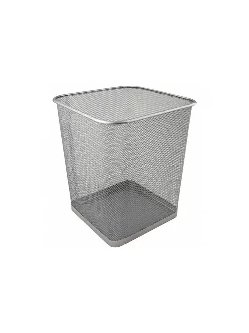 Metal szemétkosár 27x30cm, silver