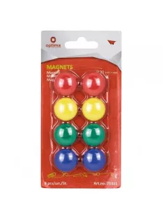 Colored magnets for magnetic boards 8x20mm