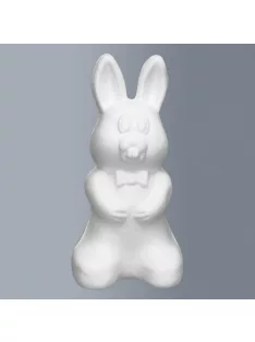 Polystyrene rabbit, height 25cm